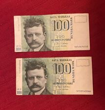 2x100 markka finland for sale  Jacksonville