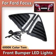 Par de luz de circulação diurna LED DRL compatível com Ford Focus 2011-2014 comprar usado  Enviando para Brazil
