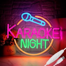 Karaoke night leuchtreklame gebraucht kaufen  Deutschland