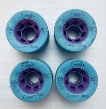 Rodas de longboard Fresh Cream King 66mm 80a – Azul e roxo – Conjunto de 4, usado comprar usado  Enviando para Brazil