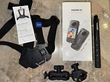 Insta360 X3 + Suporte para Motocicleta + Bastão de Selfie Invisível + Suporte no Peito comprar usado  Enviando para Brazil
