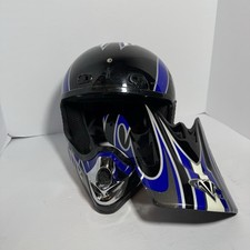 Capacete Vega Brand Junior - Tamanho Grande Azul. Parafusos faltando para viseira. comprar usado  Enviando para Brazil