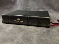NELSON KJV KING JAMES BIBLE COMMENTARY BLACK SOFT GENUINE COWHIDE LEATHER comprar usado  Enviando para Brazil