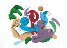 Art contemporain peinture d'occasion  Perpignan-
