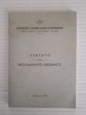 Statuto regolamento organico usato  Tivoli