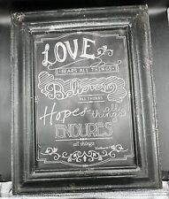 Corinthians rustic chalkboard for sale  Gastonia