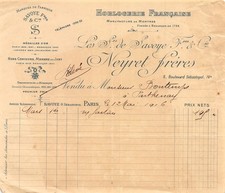 Facture 1916 horlogerie d'occasion  France