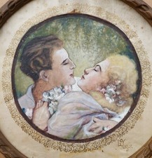 Dipinto antico seta usato  Asti