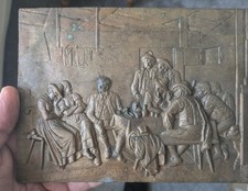 Antique brass plaque. for sale  MILFORD HAVEN