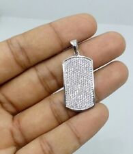 Pingente Berloque em Forma de Moissanita Corte Redondo 2,20 Ct Banhado a Ouro Branco 14K comprar usado  Enviando para Brazil