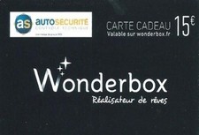 Carte cadeau wonderbox d'occasion  Laval
