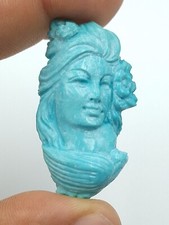 Ciondolo cammeo turchese usato  Ercolano