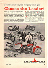 1963 Impressão Anúncio Harley Davidson Sete Modelos Básicos de Motocicleta Acessórios de Scooter comprar usado  Enviando para Brazil
