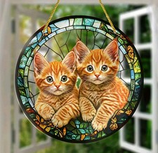 Cat suncatcher orange for sale  Sulphur Springs