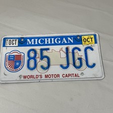 Usado, Placa de licença automática Michigan capital mundial motor garagem decoração colecionador 85-JGC comprar usado  Enviando para Brazil