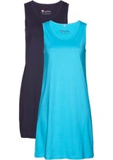 Jerseykleid karibikblau uni gebraucht kaufen  Deutschland