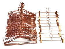 Lote 70 cabides de roupas de metal resistentes ouro rosa boutique adulta comprar usado  Enviando para Brazil