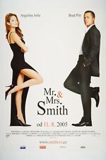 Cartaz original do filme tcheco 2005 Brad Pitt Angelina Jolie MR. & MRS. SMITH 23x33 comprar usado  Enviando para Brazil