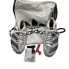 Sapatos masculinos Adidas Sprintstar atletismo cinza branco tamanho 10 com bolsa, chuteiras comprar usado  Enviando para Brazil