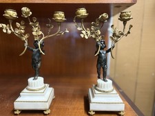 Paire candelabres bougeoirs d'occasion  Haubourdin