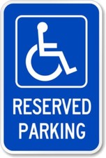 Ada handicap reserved for sale  USA