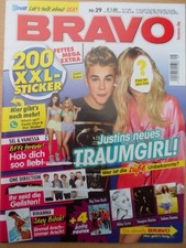 BRAVO 29 - 10.7. 2013  (1) Bieber Cara Rihanna Miley 2.Umschlag mit 200 Stickern comprar usado  Enviando para Brazil