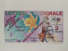 Biglietto lotteria nazionale usato  Cagliari