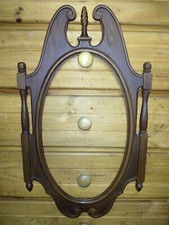 Moldura de espelho oval de parede Syroco vintage 1960 apenas plástico moldado 27,5x16,25 EUA  comprar usado  Enviando para Brazil