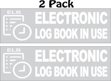 (2) Dispositivo de registro eletrônico ELD livro de registro eletrônico adesivo de segurança em uso 8" P185, usado comprar usado  Enviando para Brazil