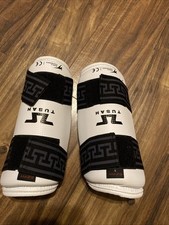 Almofadas protetoras de perna Tusah World Taekwondo canela e peito do pé ajuste EZ pequeno comprar usado  Enviando para Brazil