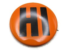 Lettered button orange for sale  Lakewood