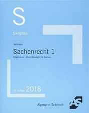 Skript sachenrecht allgemeine gebraucht kaufen  Stuttgart