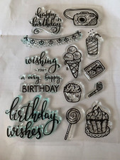 Clearstamps stempelset wünsch gebraucht kaufen  Berlin