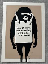 Banksy laugh screenprint for sale  LONDON