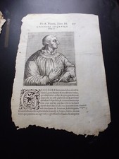 Gravure 1584 siécle d'occasion  Lunéville