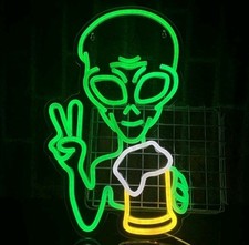 Alien beer neon for sale  TAMWORTH