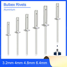 Rebites triplos rebites Bulbex rebites divididos de alumínio macio 3,2 mm 4 mm 4,8 mm 6,4 mm comprar usado  Enviando para Brazil
