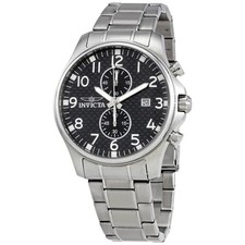 Invicta II relógio masculino multifuncional mostrador preto aço inoxidável 0379 comprar usado  Enviando para Brazil