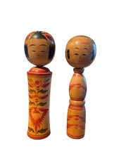 Coppia kokeshi antiche usato  Bagno a Ripoli