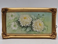 Azulejo vintage pintado à mão design floral margarida H & R Johnson em branco comprar usado  Enviando para Brazil