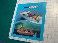 Vintage LIMPO Barco CATÁLOGO: barcos de fibra de vidro MFG, 1972, 12pgs comprar usado  Enviando para Brazil