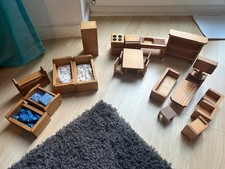 Puppenhaus möbel holz gebraucht kaufen  Hamburg