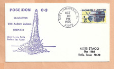 Poseidon C-3 Launch Ott 10,1975 Capo Whitney Space Cover Nasa, usado comprar usado  Enviando para Brazil