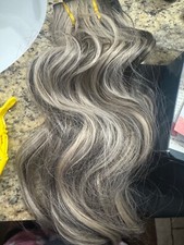 Extensões de cabelo femininas vigorosas 4 peças med marrom e cinza loiro 20 polegadas comprar usado  Enviando para Brazil