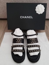 Chanel sandales cuir d'occasion  La Garenne-Colombes