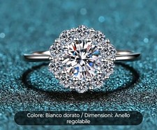 Anello regolabile argento usato  Rimini