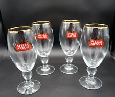 Conjunto de 4 cálices de cerveja Stella Artois 40CL aro dourado NOVO (SEM CAIXA) comprar usado  Enviando para Brazil