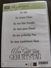 Stempelset geburtstagsgrüße  gebraucht kaufen  Vettelschoß