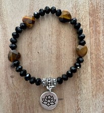 Black faceted crystal for sale  ENFIELD
