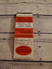 Vintage matchbook hopkins for sale  Killeen